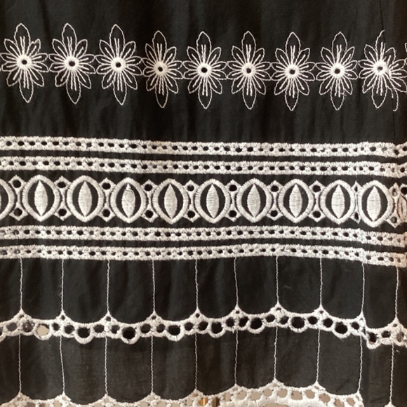 Nine West Embroidered Fit and Flare A-line Skirt - 6P - Picture 5 of 6